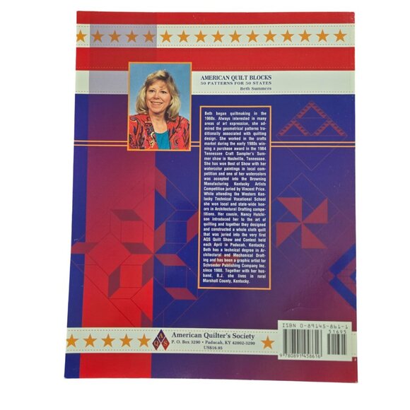Book, American Quilt Blocks: 50 Patterns for 50 States, Very Good Condition - Picture 2 of 9